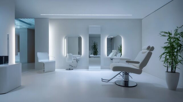 Hair restoration session in a sleek beauty clinic. Featuring rejuvenating treatments and natural regrowth solutions