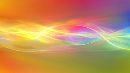 Colorful Abstract Waves with Smooth Flow in Vibrant Background