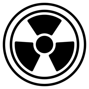 radiation glyph icon