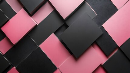 Metal textured 3D pink steel background. Modern geometric shape polished wallpaper.  AI generated