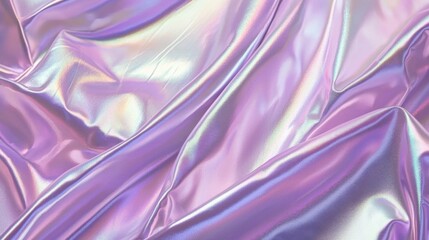 Fototapeta premium Iridescent Satin Fabric with Colorful Hues and Soft Texture