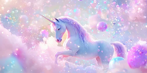Whimsical unicorn dream scene with pastel stars and glowing orbs. Stock photo --ar 2:1 --quality 2 --style raw --v 6.1 Job ID: 6fedc682-d7f6-47d8-a1e1-5cbb134dd0ef