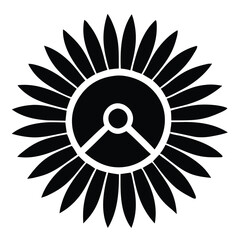 Fan engine icon vector illustration.jet turbine power icon technology