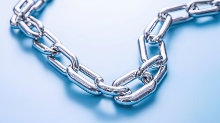 Obraz premium Modern Chain Symbolizing Blockchain Technology in Health Records