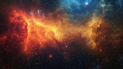 Fototapeta premium A cosmic anomaly distorts space above Earth, bending light into surreal nebula patterns