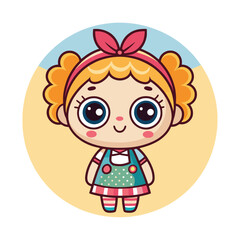 little girl with a toy