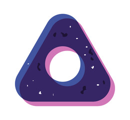 Geometric grain texture risograph element