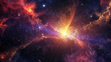 A celestial rift opens between the stars, revealing a hidden constellation glowing with cosmic energy