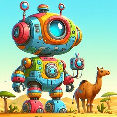 a robot in the fary fairyland