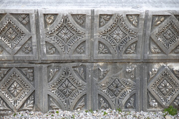 detail of a stone wall
