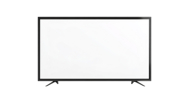 Blank television screen, a versatile display for media, entertainment, and digital art