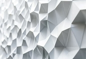Obraz premium Light hexagonal pattern on a clean white abstract background