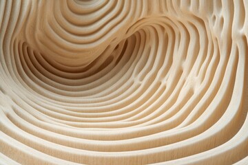 Fototapeta premium Intricate undulating patterns create mesmerizing wooden landscap