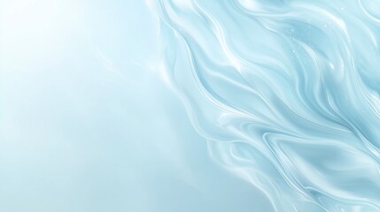 Obraz premium Serene Blue Fluid Texture, A calm and serene fluid abstract texture in shades of blue and white