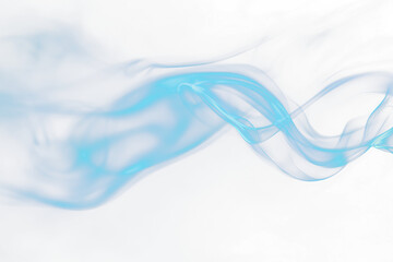 Abstract blue smoke swirls on Transparent  background. (3)