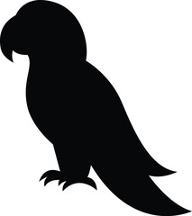 Male parrot silhouette 