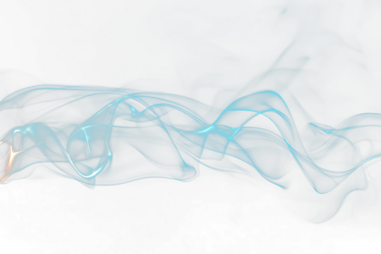 Abstract blue smoke swirls on Transparent  background. (7)