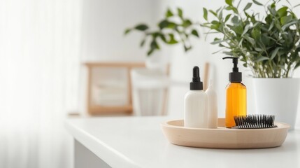 Hair restoration therapy in a cozy wellness clinic. Featuring advanced treatments and expert care