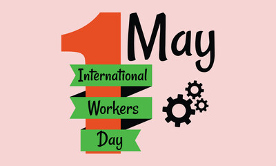 1st May event, International worker day, Lavour day banner design illustrations.