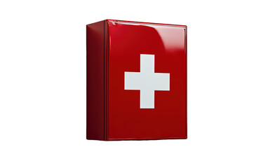 Obraz premium First aid wall cabinet on transparent or white background,png