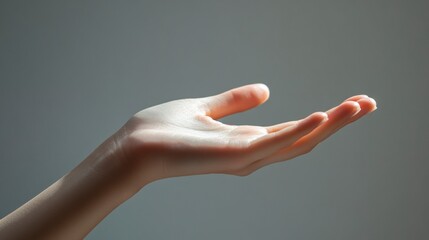 main tendu humain 
