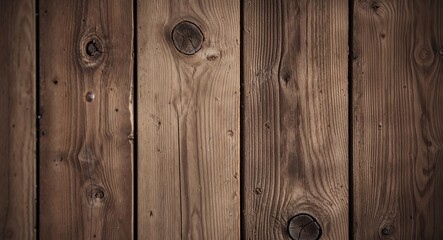 Naklejka premium Rustic brown wood planks background texture