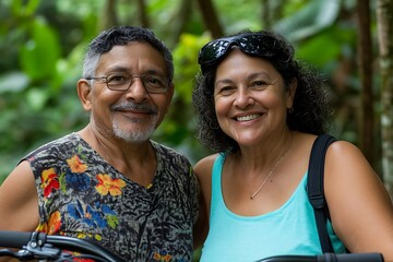 Couple Hiking Rainforest