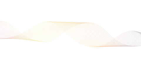  Colorful gradient abstract wave lines poster, vector illustration isolated on white.