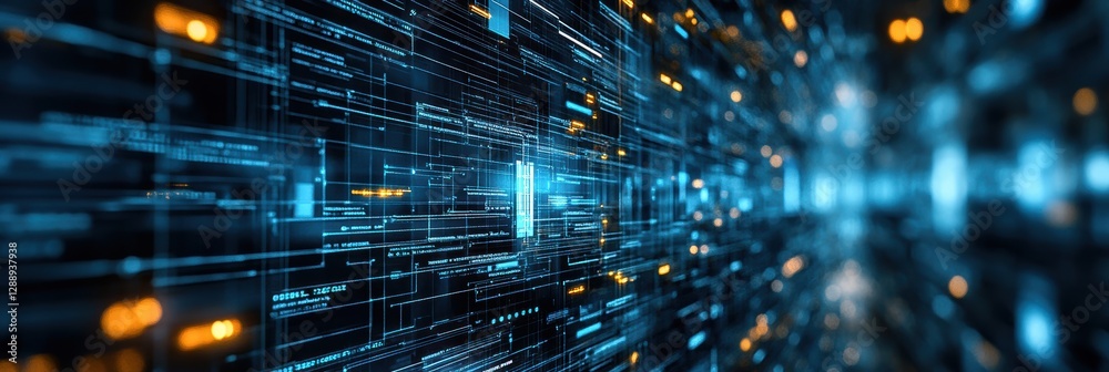 Poster responsive interface development for cross-platform applications with digital networks