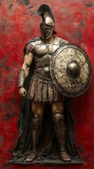 Roman warrior in armor