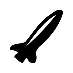 Stylized Spacecraft Minimalist Vector Graphic