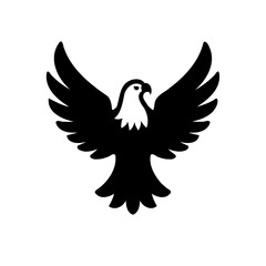 Soaring Eagle Emblem in Striking Silhouette