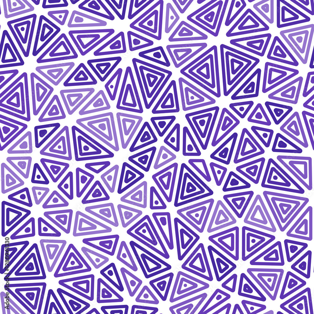 Poster triangles vector pattern. medium shape size. multiple repeated inner triangles. mono tone style. rep