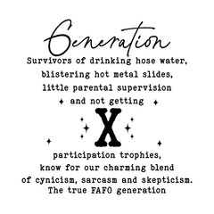 Generation X SVG