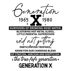Generation X SVG