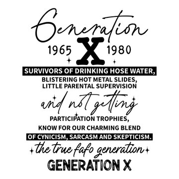 Generation X SVG