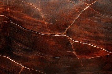 Fototapeta premium Richly textured surface showcasing deep brown hues and striking