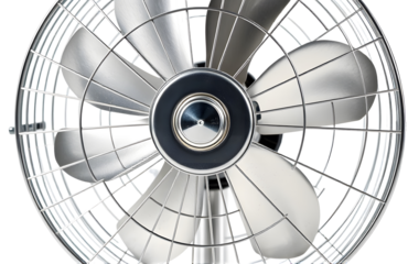 A 1960s electric fan with metal blades
