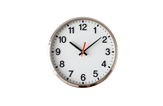 A 1960s wall clock with mid century design