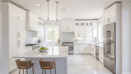 modern kitchen interior with kitchen