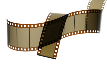 A vintage film negative roll