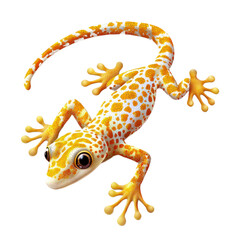 3D vector icon of Gecko isolated on transparency background