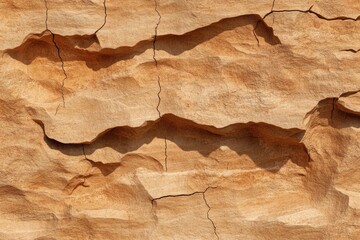 Fototapeta premium Natural rock texture features intricate lines and grooves in war