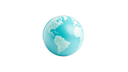 Fototapeta premium Green globe, a symbol of environmental conservation, sustainability, and global ecoconsciousness