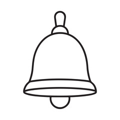 Simple Bell Icon Vector Clean and Minimalist Notification Symbol for Digital Design
