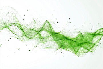 A green data visualization graphic on a white background