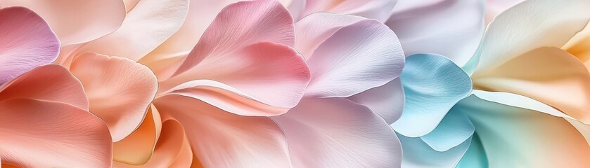 Romantic Pastel Spring Background. Delicate pastel flower petals background