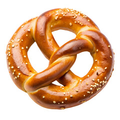 Giant Soft Pretzel: Image & Recipe isolated on transparent background