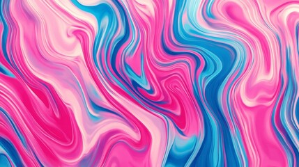Fototapeta premium Abstract pink and blue swirl wave pattern.