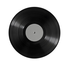 old vinyl record white background